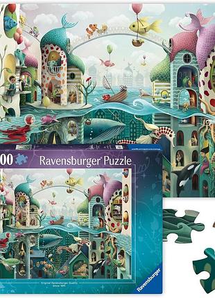 Пазл ravensburger 2d 2000 елементів: якби риби вміли говорити