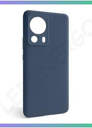 Чехол full silicone case для xiaomi redmi 13 lite синий накладка без логотипа для смартфона sku_271000 sku_stcom_2710000274476