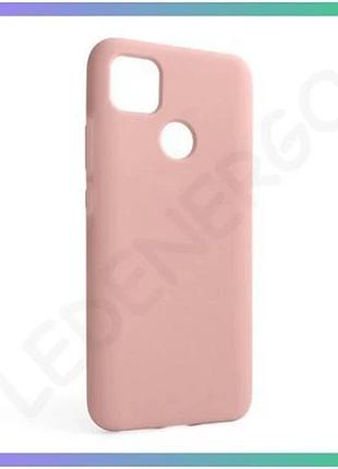 Силіконовий чохол для xiaomi redmi 9c рожевий накладка без логотипу з відкритою камерою для смартфона sku_stcom_2710000242659