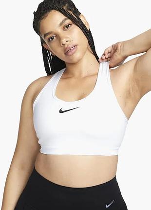 Топ жіночий nike swoosh high support white