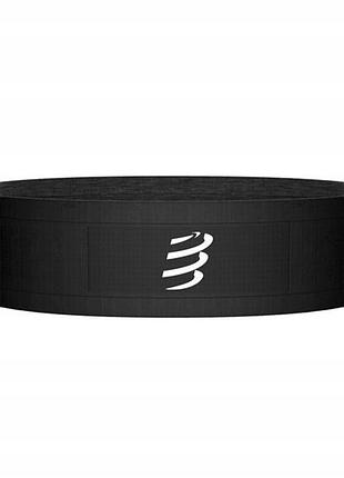 Біговий пояс free belt black m/l compressport для бігуна чорний