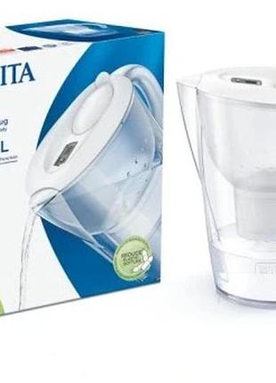 Фільтрувальний кувшин brita marella xl 3,5 л білий + фільтр-картридж maxtra pro