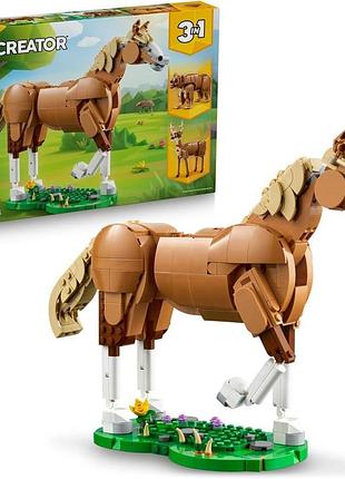 Lego creator 3 в 1 гарний кінь трансформація в ведмедя або оленя конструктор для дітей від 9 років ідея креативного подарунка