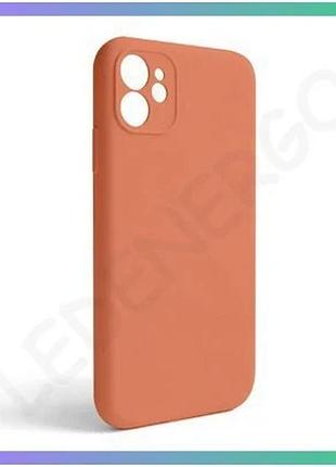 Чехол full silicone case для apple iphone 11 закрытая камера без логотипа силиконовый оранжевый sku_27 sku_stcom_2710000253570