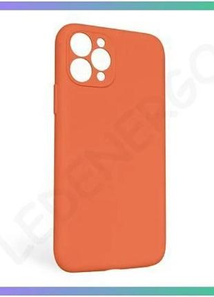 Силиконовый чехол для apple iphone 11 pro max апельсиновый закрытая камера без логотипа чехол-накладка sku_stcom_2710000254447