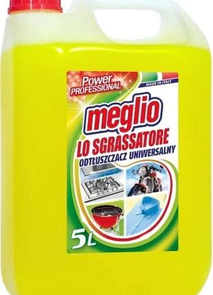Знежирююча рідина meglio sgrassatore з лимоном 5л