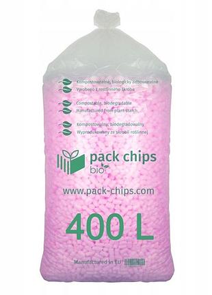 Екологічний наповнювач eko pack chips bio 400л рожевий