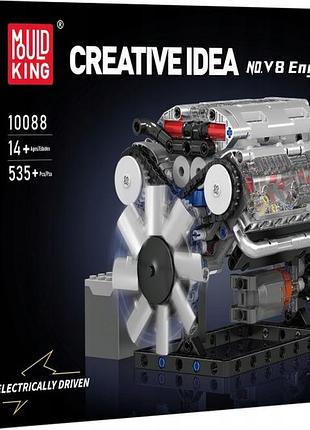 Конструктор mould king 10088 двигун v8 восьмициліндровий атмосферний