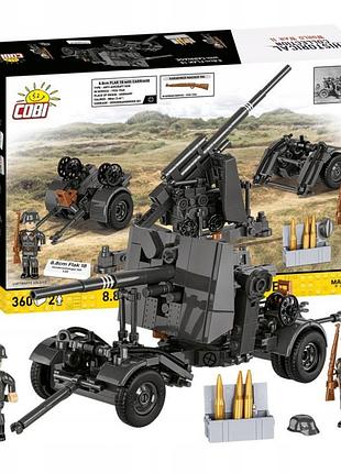 Конструктор cobi 3140 протиповітряне гармато 8.8см flak з кареткою