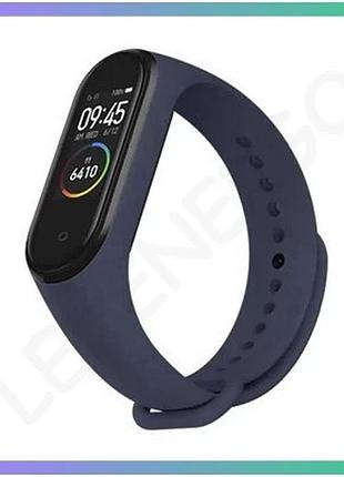 Ремінець для xiaomi mi band 3 4 силіконовий браслет темно-синій для фітнесу та спорту sku_271000018050 sku_stcom_2710000180500