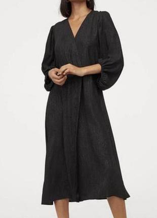 Нарядное платье с длинным пышным рукавом от h&amp;m