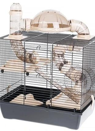 Клітка для гризунів inter-zoo rocky taraz бежева 420x290x550