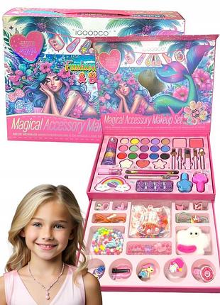 Косметичний набір makeup xxl для макіяжу та манікюру