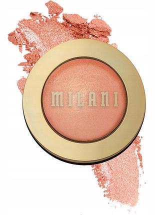 Рум'яна milani baked powder blush 05 luminoso 3,5 г рожеві випечені з підсвітленням