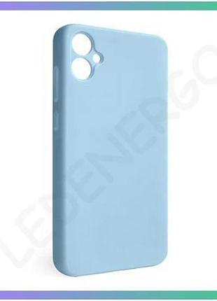 Силиконовый чехол для samsung galaxy a05/a055 (2023) голубой чехол-накладка для смартфона sku_27100002 sku_stcom_2710000291565