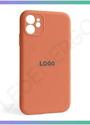 Чехол силиконовый для apple iphone 11 peach закрытая камера защитная накладка для смартфона sku_271000 sku_stcom_2710000243823