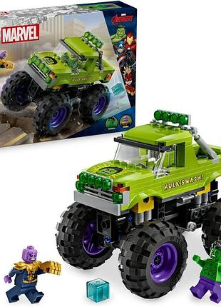 Lego marvel монстр-трак халка проти таноса конструктор з автомобілем і мініфігурками супергероїв 7+ 76312