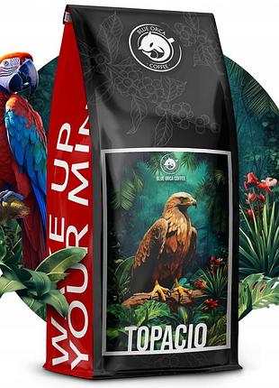 Кава в зернах 1кг topacio свіжо обсмажена blue orca 100% арабіка +