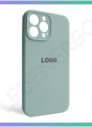 Чехол силіконовий бирюзовий для apple iphone 13 pro max накладка з закритою камерою для смартфона sku_ sku_stcom_2710000233138