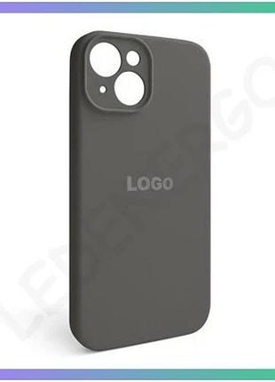 Чехол силіконовий для apple iphone 14 сірий з закритою камерою накладка для смартфона sku_271000031354 sku_stcom_2710000313540