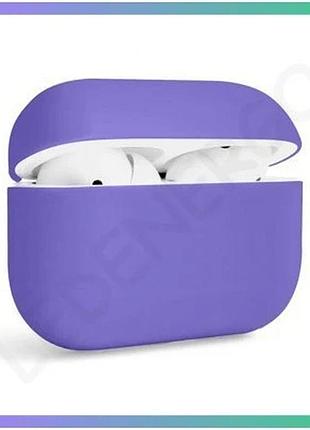 Чехол для airpods pro slim фиолетовый силиконовый защитный чехол для наушников apple sku_2710000196778 sku_stcom_2710000196778