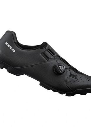Велосипедні черевики shimano sh-xc300m чорні з накатками розмір 42.0 mtb