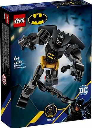 Комплект з 2 продуктів lego рухома фігурка бетмана в броні 76270 блоки + сумка для