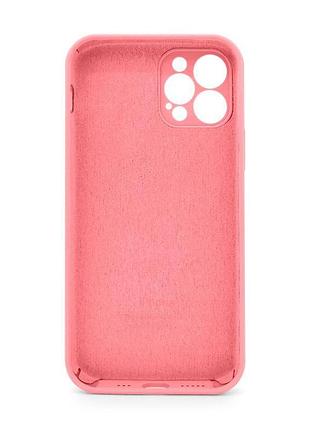 Чехол full silicone case для apple iphone 12 pro max розовый закрытая камера без логотипа силиконовая sku_stcom_2710000258483 2