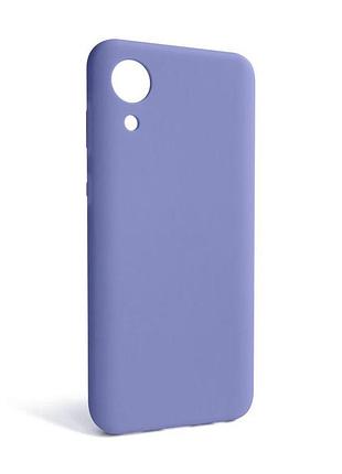 Силіконовий чохол для samsung galaxy a03 core/a032 2021 лавандовий без логотипу чохол-накладка sku_stcom_2710000238621