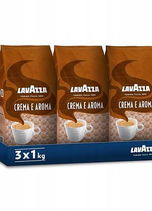 Кава в зернах lavazza crema e aroma 3x1kg
