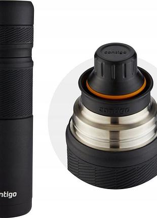 Термос contigo 740ml 0,74 чорний туристичний подорожний 750 чорний