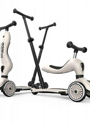 Scoot and ride самокат-велосипед з ручкою керування 1-5 років ash