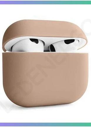 Чехол для airpods 3 силіконовий рожевий пісок захисний для навушників apple чохол для навушників sku_2 sku_stcom_2710000234845