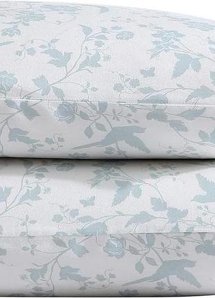 Laura ashley home колекція сатинова набір 2 наволочок 100% бавовна шовковисто гладкі блискучі постільна білизна garden palace