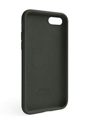 Силиконовый чехол для apple iphone 7 8 se 2020 темнооливковый защитный чехол-накладка с логотипом sku_ sku_stcom_2710000203285 2