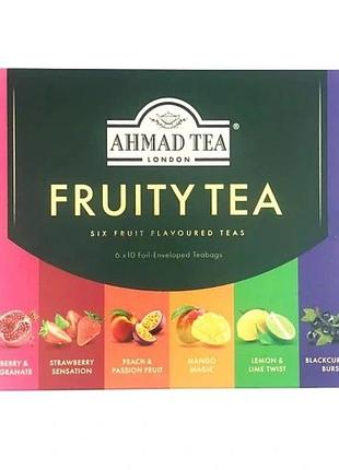 Набір з 2 упак. фруктовий чай ahmad tea london, набір фруктового чаю, 60 пакетиків