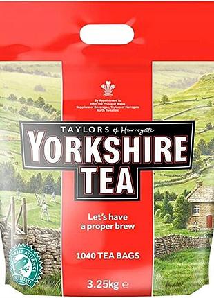 Чай чорний розчинний yorkshire tea 3,25 кг 1040 пакетиків англійський