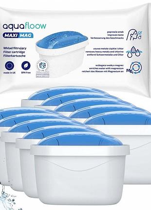 Фільтр для води aquafloow з магнієм для глечика aquaphor brita 10 шт.