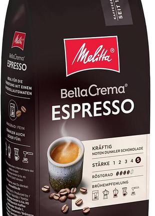 Melitta bellacrema кава в зернах еспресо