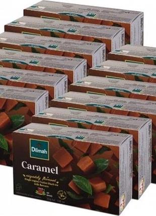Набір 12 штук чаю у пакетиках dilmah карамель 20шт х12
