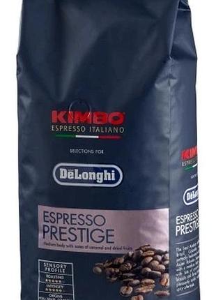 Кава в зернах kimbo delonghi espresso prestige 1000 г 1 кг