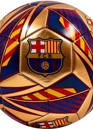 Футбольний м'яч для гри fc barcelona barca pitch gold розмір 5