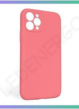 Чехол силиконовый для apple iphone 11 pro max закрытая камера без логотипа розовый чехол-накладка sku_ sku_stcom_2710000254751