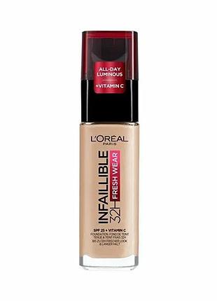 Набір з 2 штук тональний крем loreal infaillible fresh wear 100