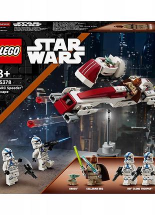 Lego star wars "втеча на швидкоході barc" 75378