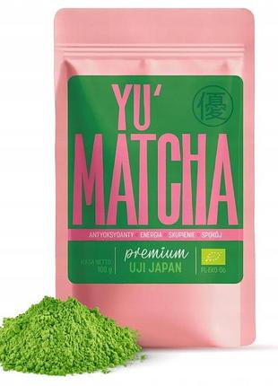 Зелений чай matcha uji bio преміум 100г порошок традиційний