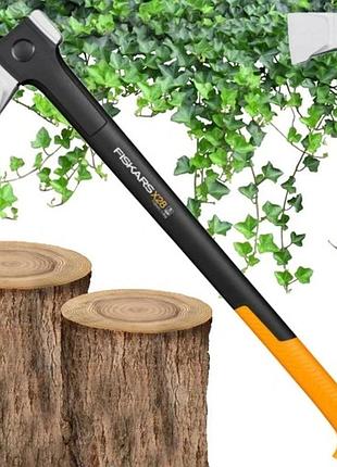 Fiskars сокира розколювальна x28 лезо м для саду легка гостра x-series