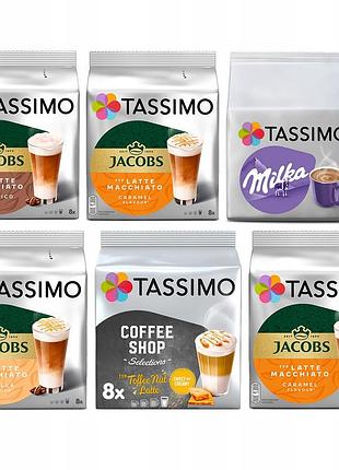 Капсули tassimo набір молочної кави шоколад milka 5+1