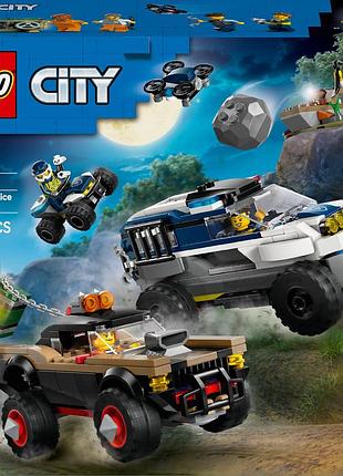 Lego city погоня поліцейським позашляховиком 60449