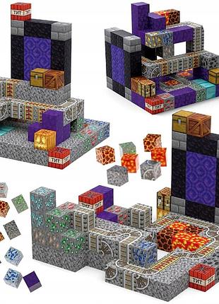 Магнітні конструкторські блоки pixele 3d кубики для будівництва 100 штук